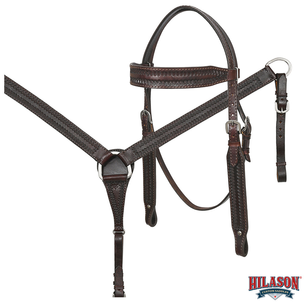 HILASON Western Horse Saddle American Leather Flex Tree Trail & Pleasure Brown