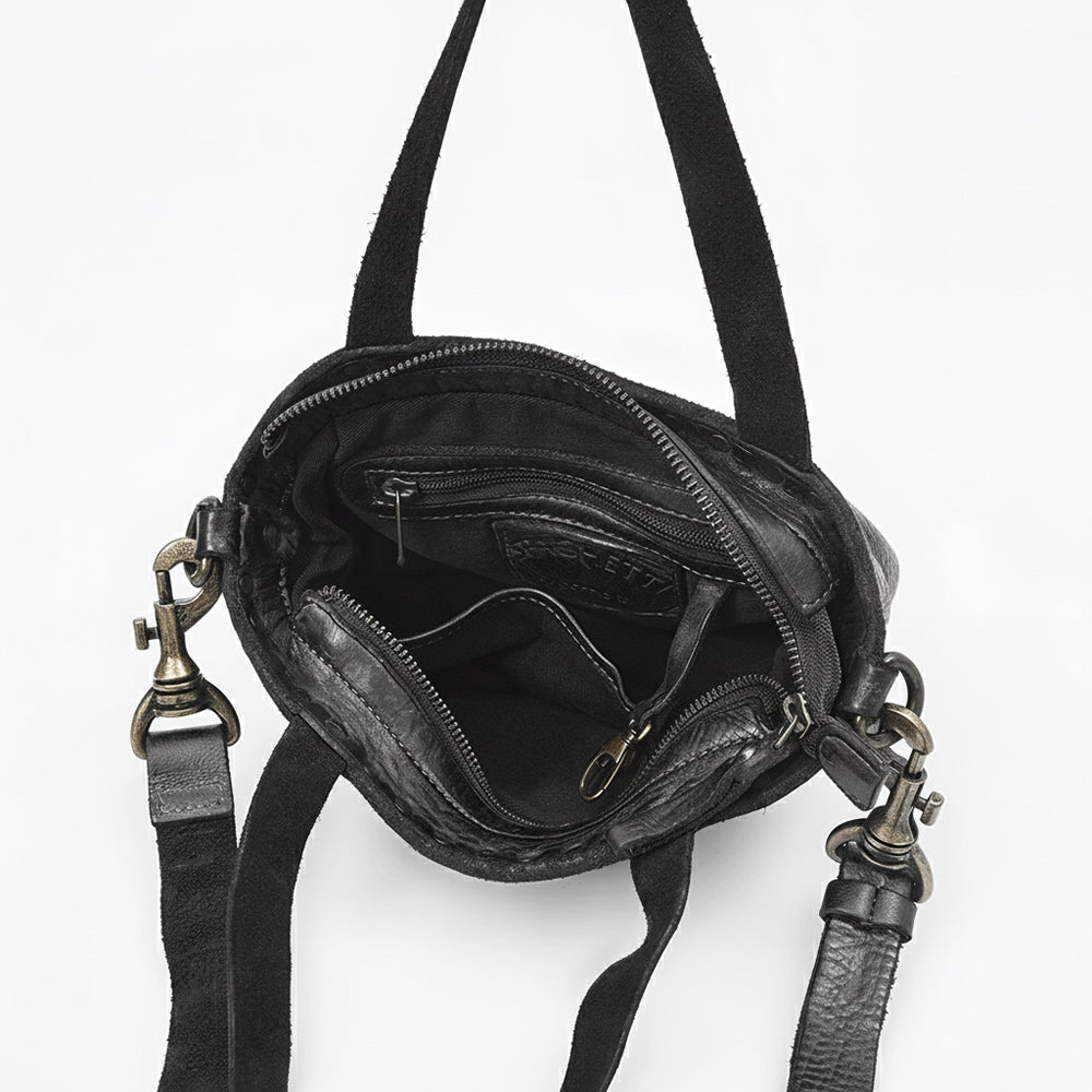 Spaghetti Western Black Hand-Dyed Tote Bag