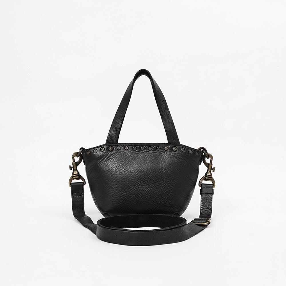 Spaghetti Western Black Hand-Dyed Tote Bag