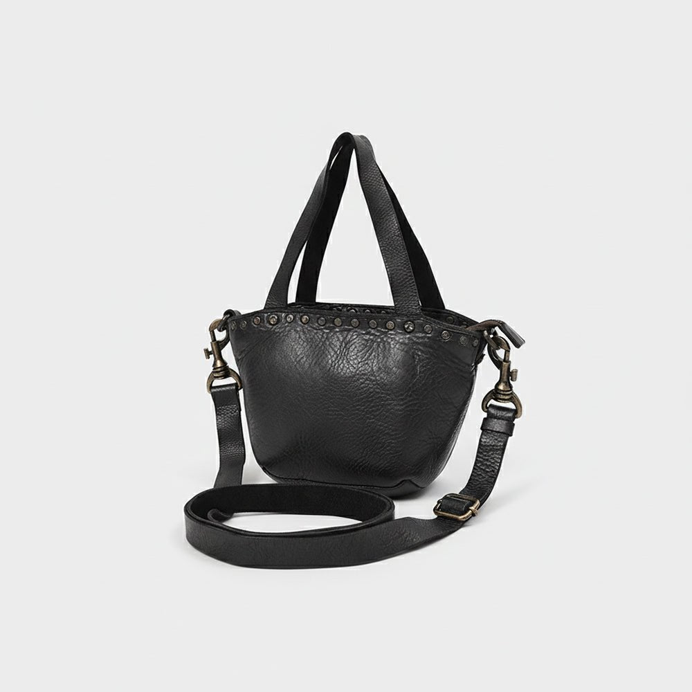 Spaghetti Western Black Hand-Dyed Tote Bag