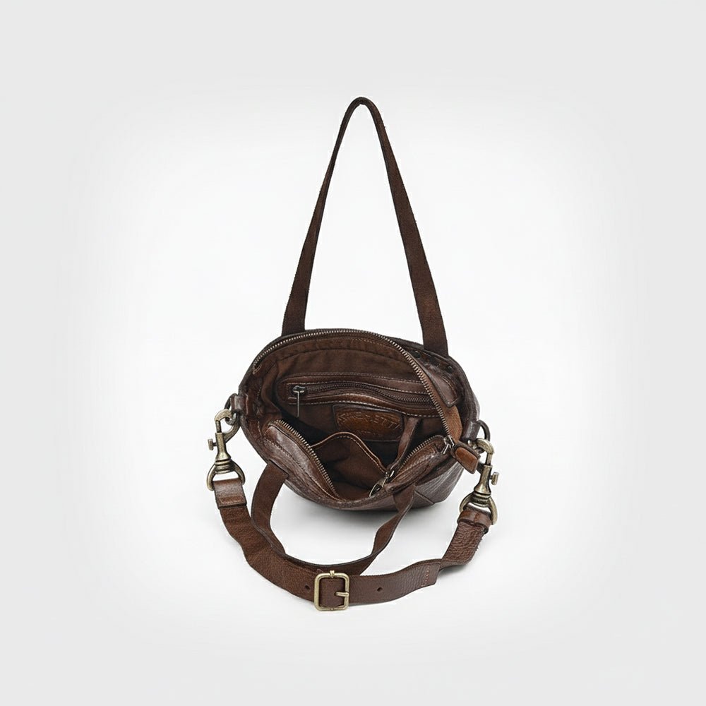 Spaghetti Western Brown Hand-Dyed Bucket Bag