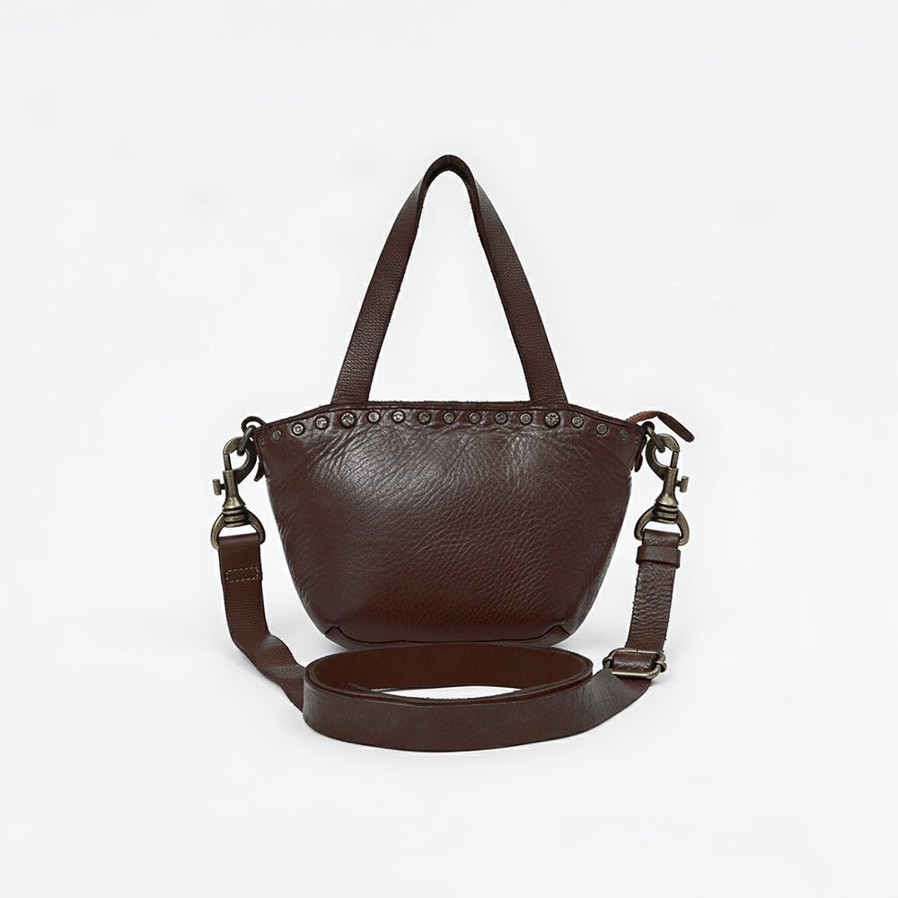 Spaghetti Western Brown Hand-Dyed Bucket Bag