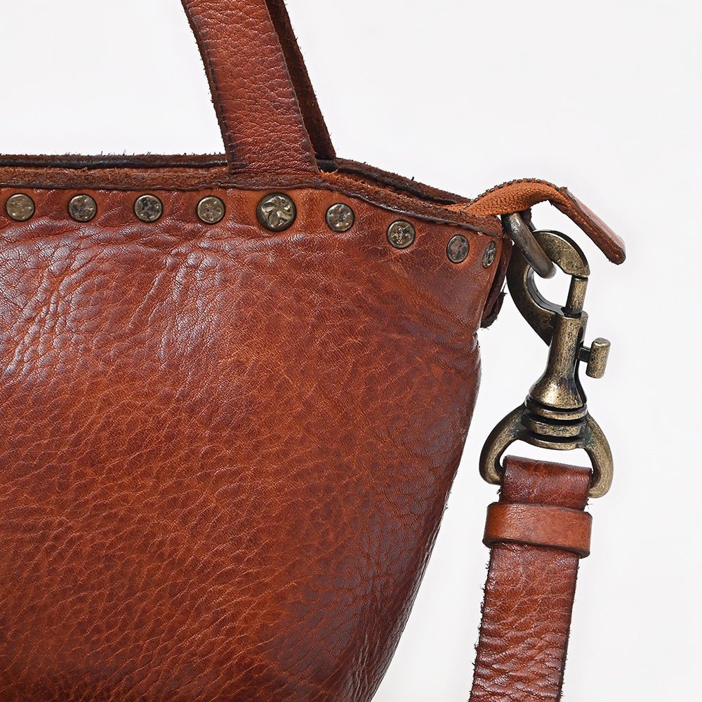 Spaghetti Western Tan Hand-Dyed Handbag
