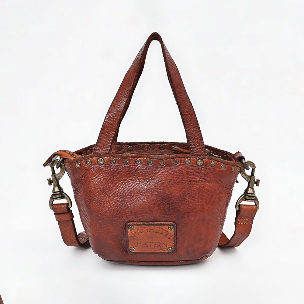 Spaghetti Western Tan Hand-Dyed Handbag