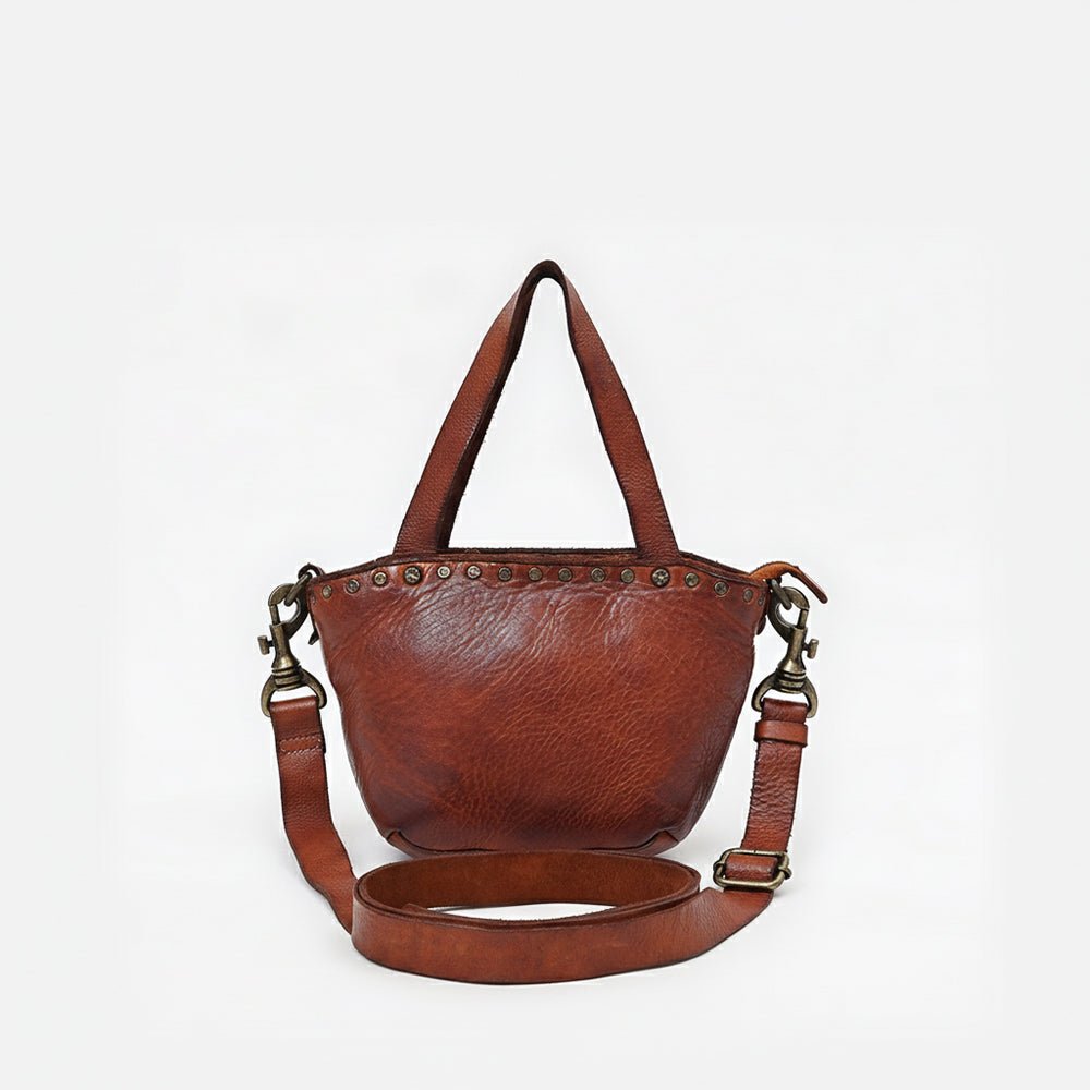 Spaghetti Western Tan Hand-Dyed Handbag