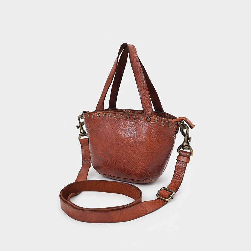 Spaghetti Western Tan Hand-Dyed Handbag