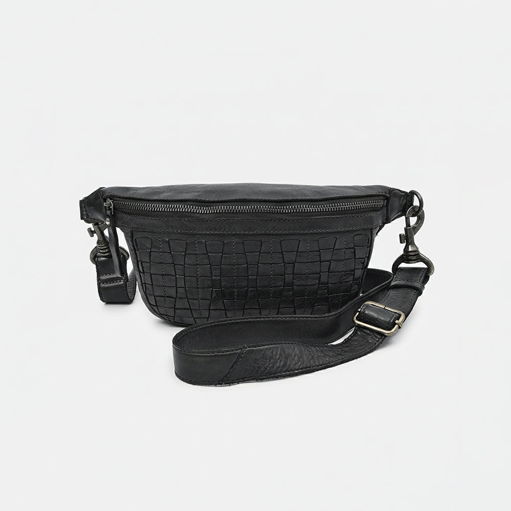 Spaghetti Western Black Hand-Dyed Fanny Pack
