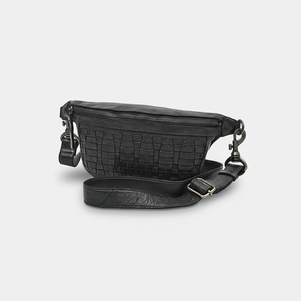Spaghetti Western Black Hand-Dyed Fanny Pack