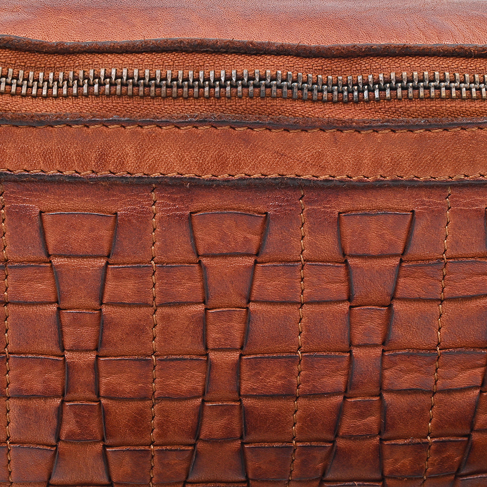 Spaghetti Western Cognac Hand-Dyed Fanny Pack