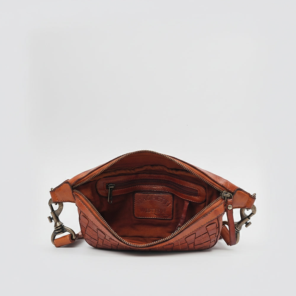 Spaghetti Western Cognac Hand-Dyed Fanny Pack