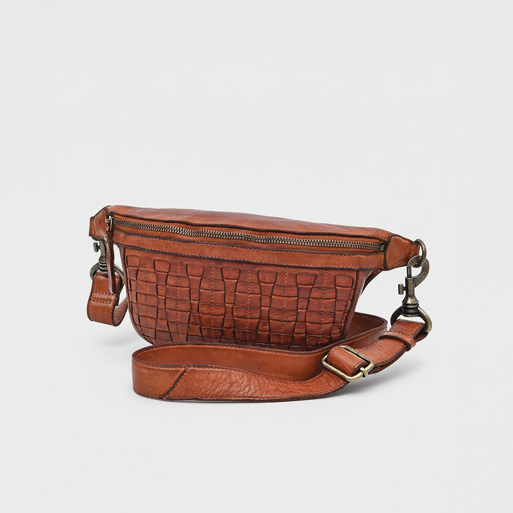 Spaghetti Western Cognac Hand-Dyed Fanny Pack