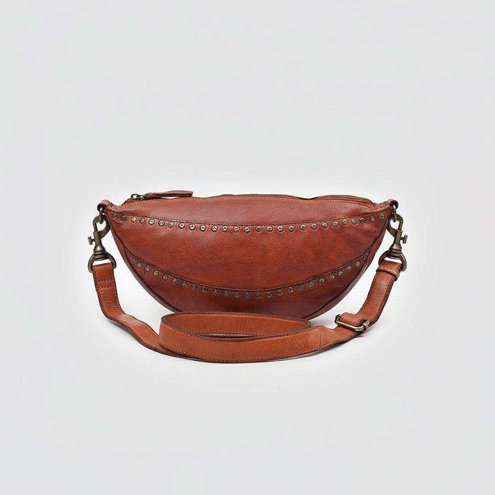 Spaghetti Western Cognac Hand-Dyed Sling Bag