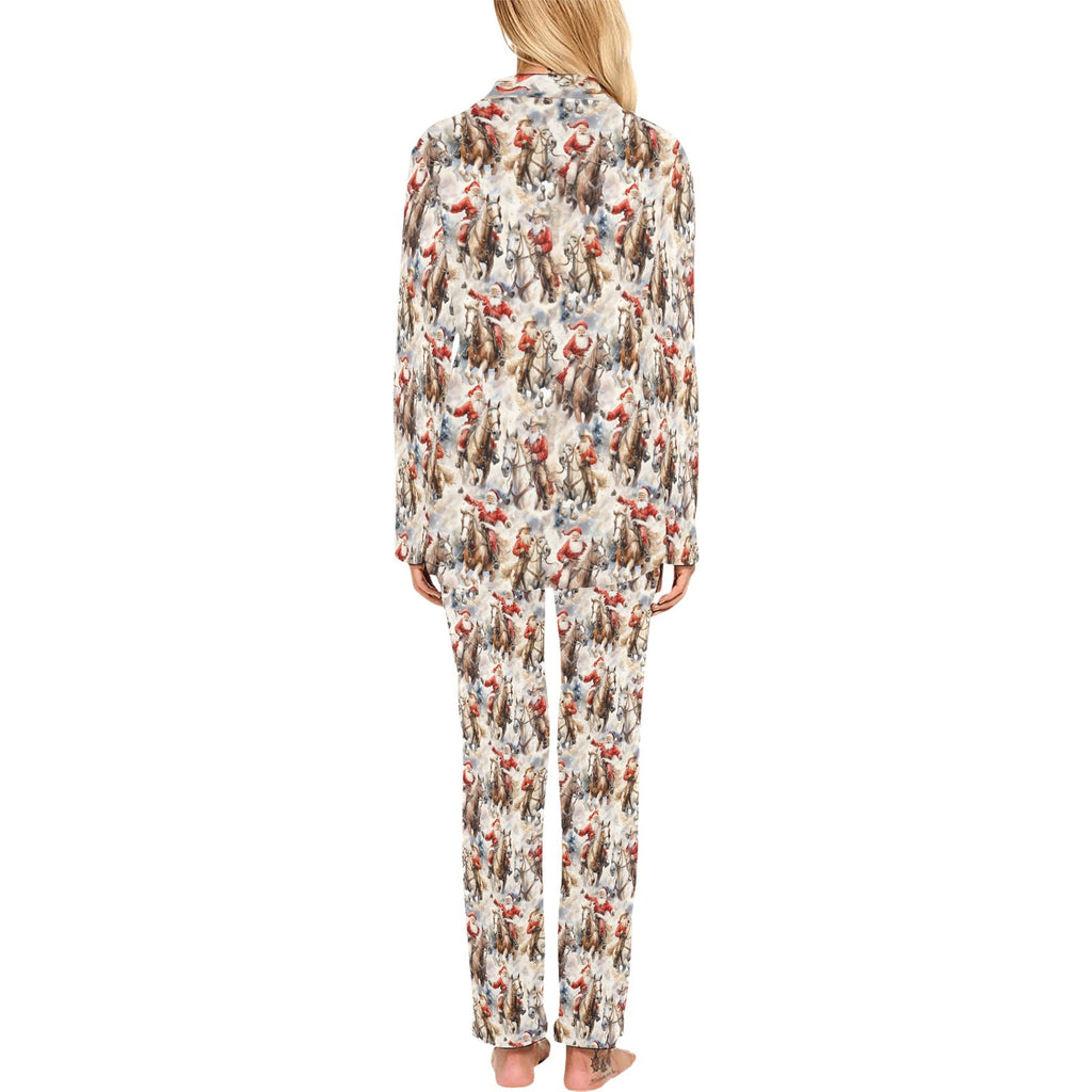 Baha Ranch Western Santa Christmas Women's Pajama Set by Baha Ranch Western Wear - product image 3
