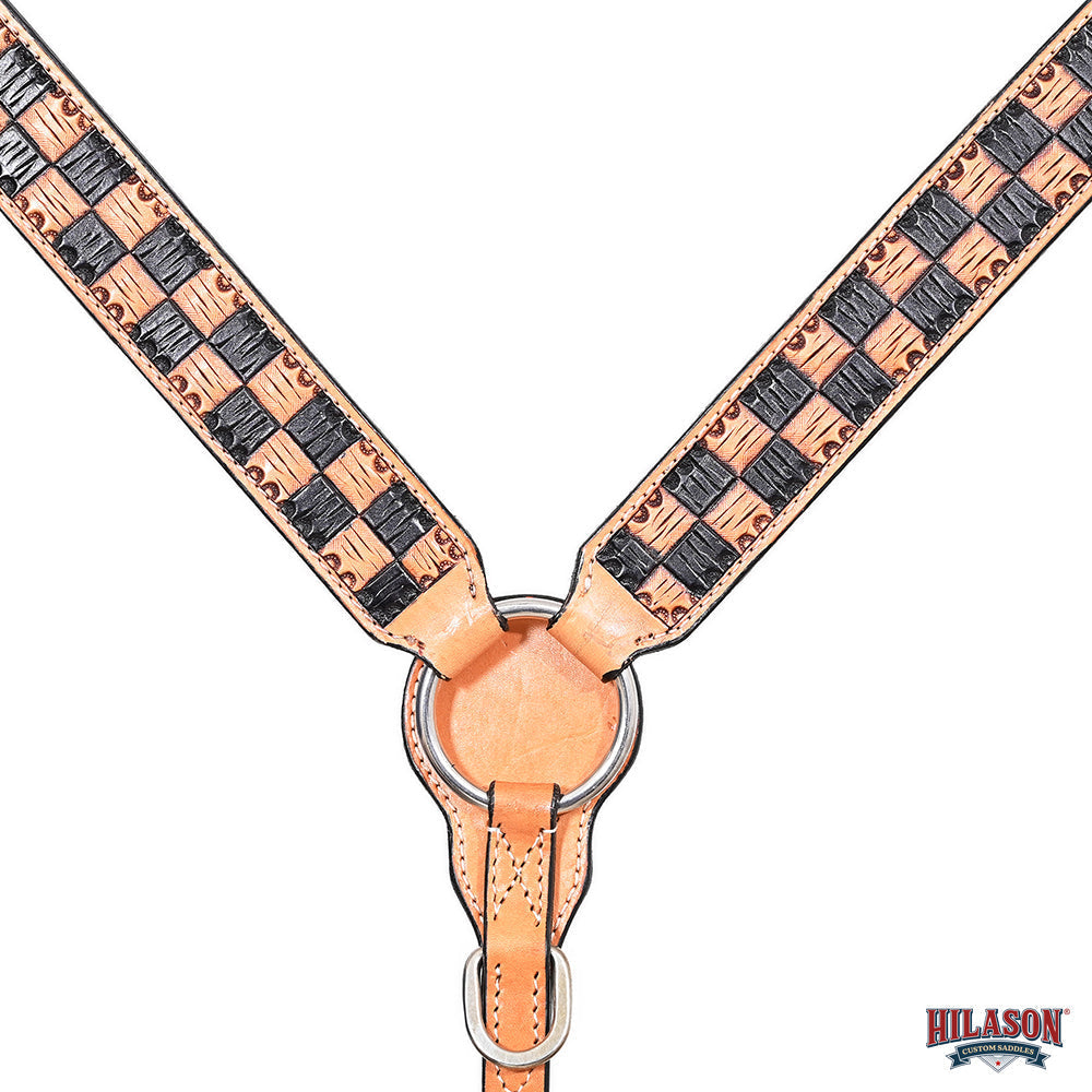 HILASON Western Horse Tack Set American Leather Hand Tooled Tan