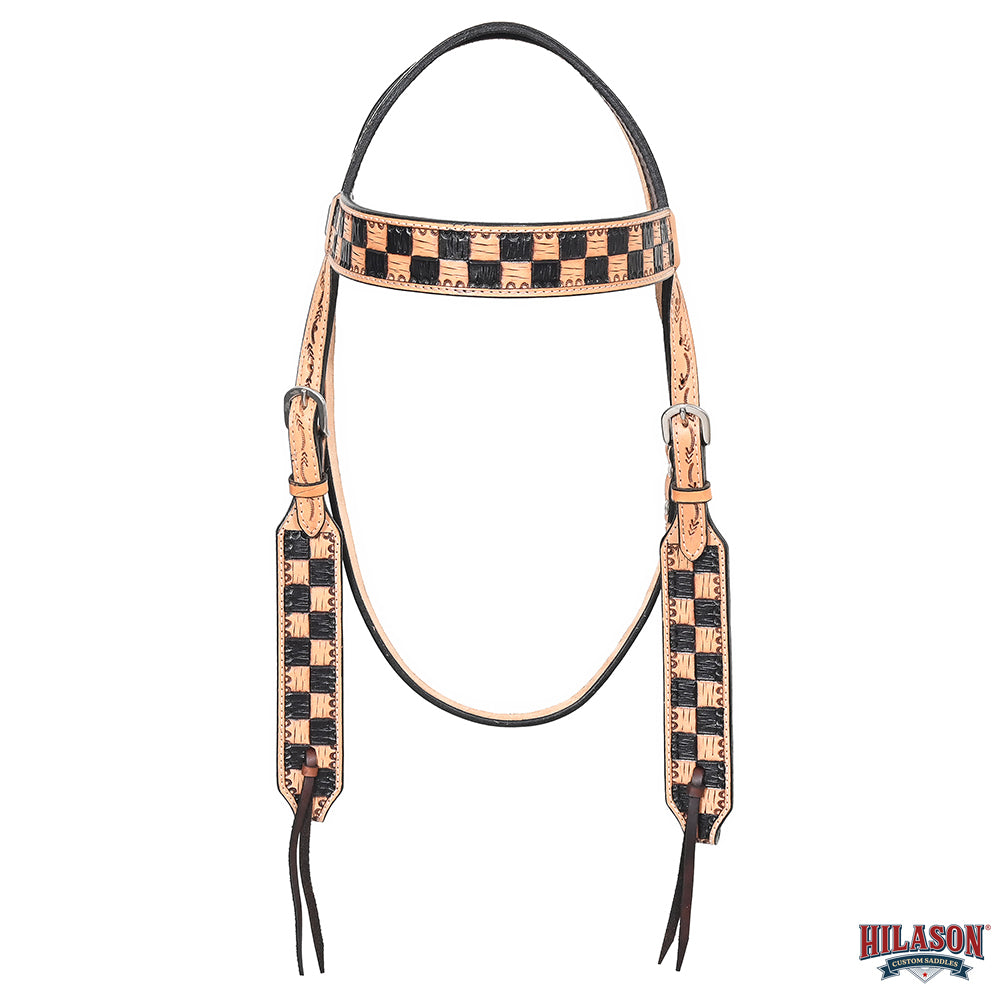 HILASON Western Horse Tack Set American Leather Hand Tooled Tan