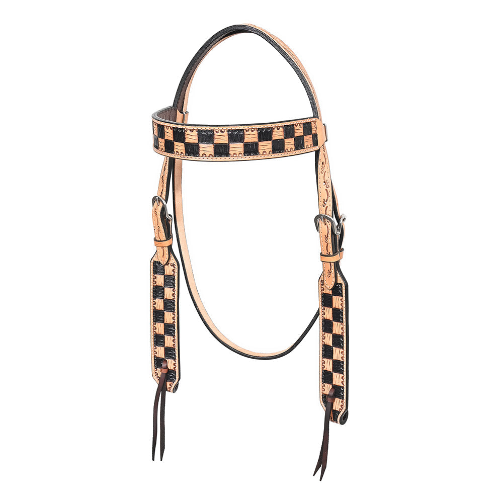 HILASON Western Horse Tack Set American Leather Hand Tooled Tan