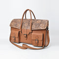 American Darling Hand-Tooled Genuine Leather Briefcase Bag