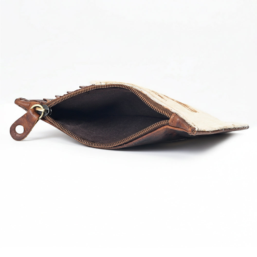 Sandy Rodeo Genuine Hair On Leather Card Holder | Houston Livestock Show and Rodeo