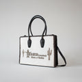 Sandy Rodeo Genuine Hair-on Leather Tote Bag Western Statement Handbag | Houston Livestock Show and Rodeo