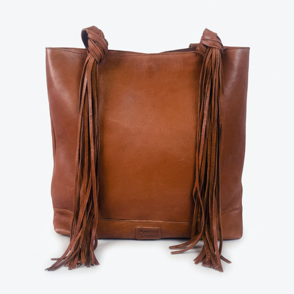 Everyday Rodeo Genuine Leather Black Embroidered Tote Bag | Houston Livestock Show and Rodeo