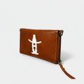 Frontier Rodeo Genuine Leather White Embroidered Organizer Bag | Houston Livestock Show and Rodeo