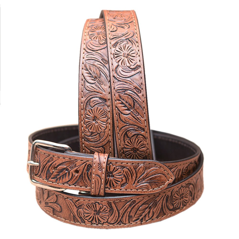 HeavyBuffalo Hide Stiched Belt – Hilason