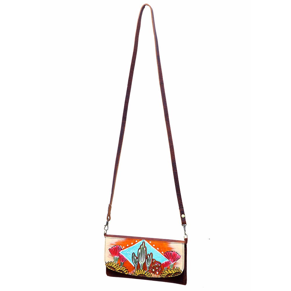 American Darling Wallet Hair on Full Grain Genuine Leather Western Women Bag | Handbag Purse Travel Clutch
