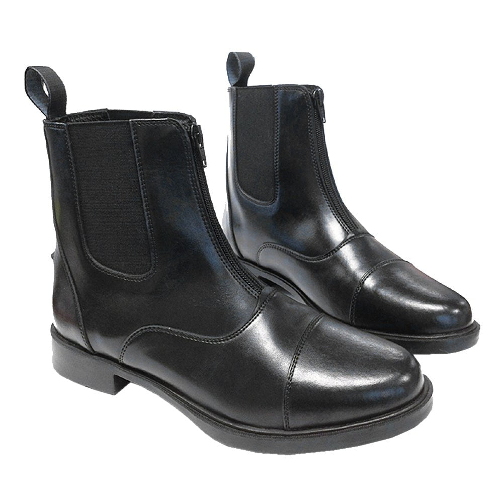 Adult Harvies Paddock Boots – Classic Leather Equestrian Riding Boots with Front Zip