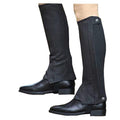 Shires Kids Plain Half Chaps Washable Amara Suede Elastic Calf Panel & Inner Pad