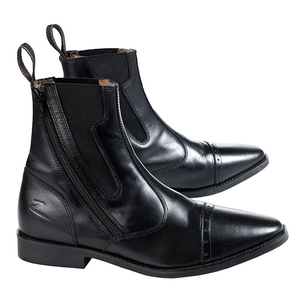 Horze Havana Ladies Jodhpur Boots High Quality Leather Side Zip & Elastic Ankle