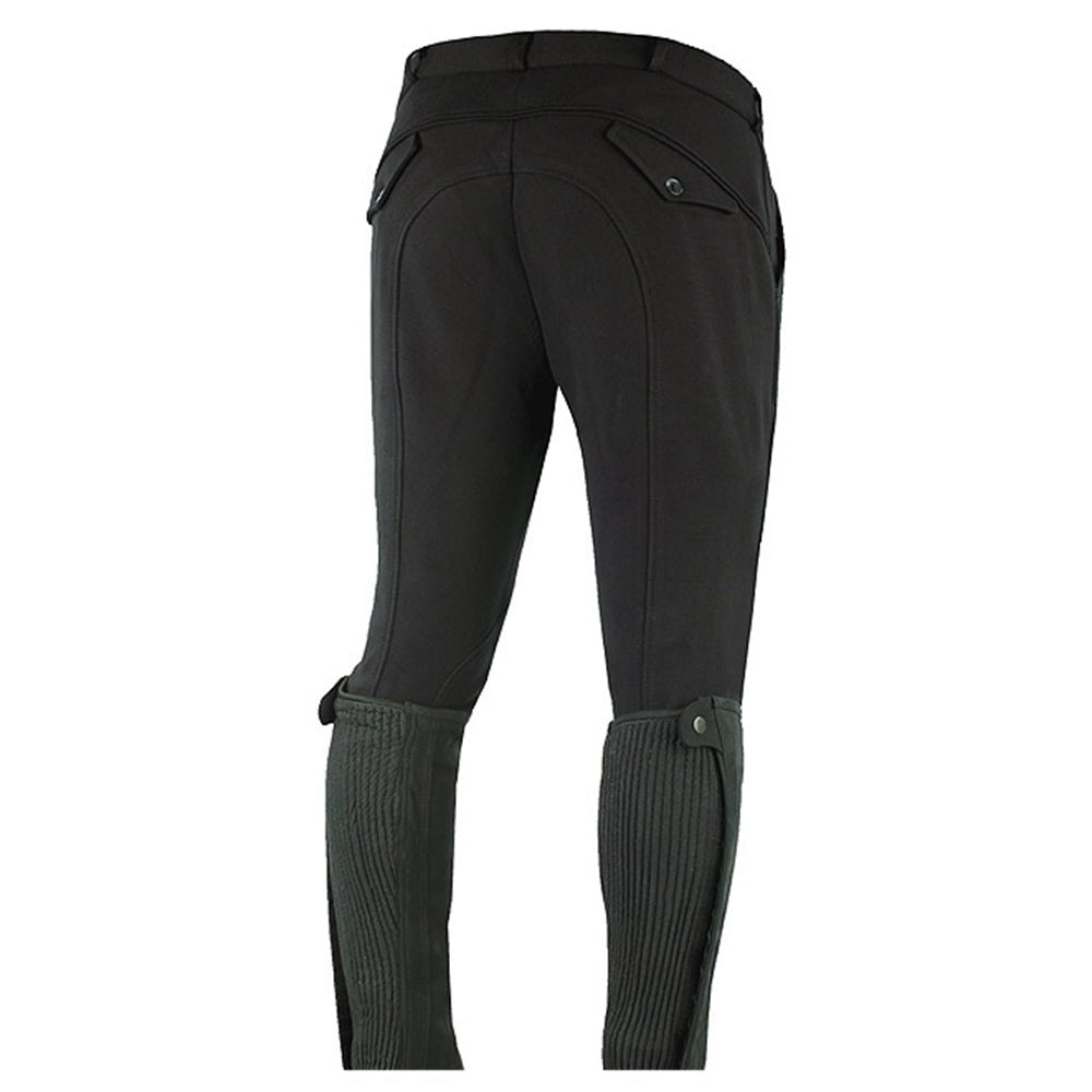 Men's Classic Cotton-Knit Breeches - Self-Patch Normal Waist Brass Hardware