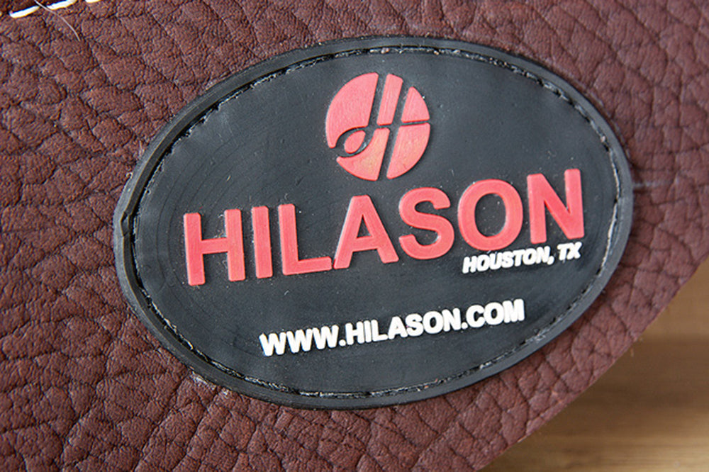 Hilason Horse Felt Saddle Pad with Leather Wear Guards – Western Contoured Back Pad Grey