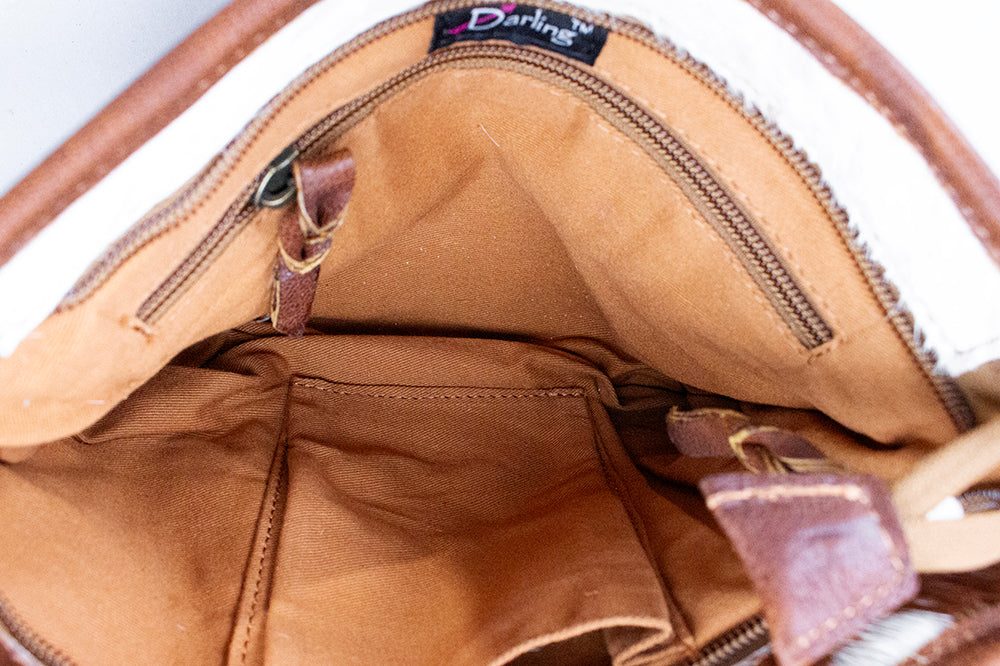 American Darling Women's Small Crossbody Bag Hair-On Western Genuine Leather Handbag