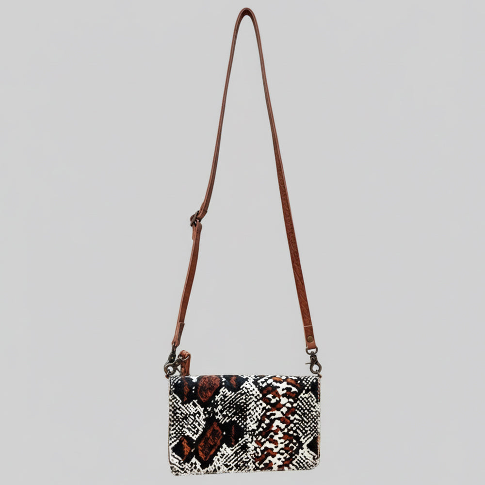 American Darling Organiser Bag Handcrafted from Crocodile Embossed Genuine Leather with YKK Zipper and Detachable Strap