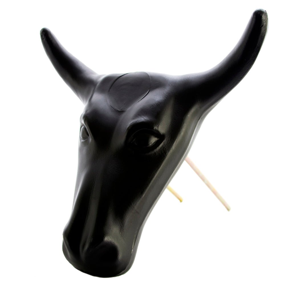 Junior Black Steer Head Roping Practice Dummy For Beginning Cowboys And Cowgirls