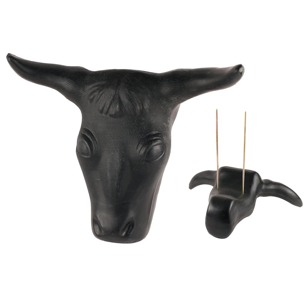Durable Full Size Steer Head Roping Dummy With TwentyInch Horn Span WeatherResistant