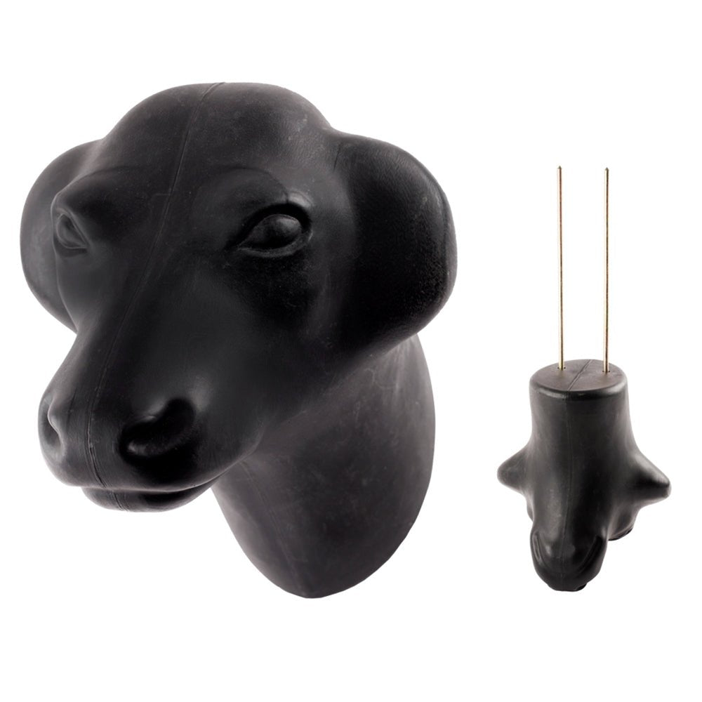 Calf Head Roping Dummy For Practice With 9.5-Inch Horn Span