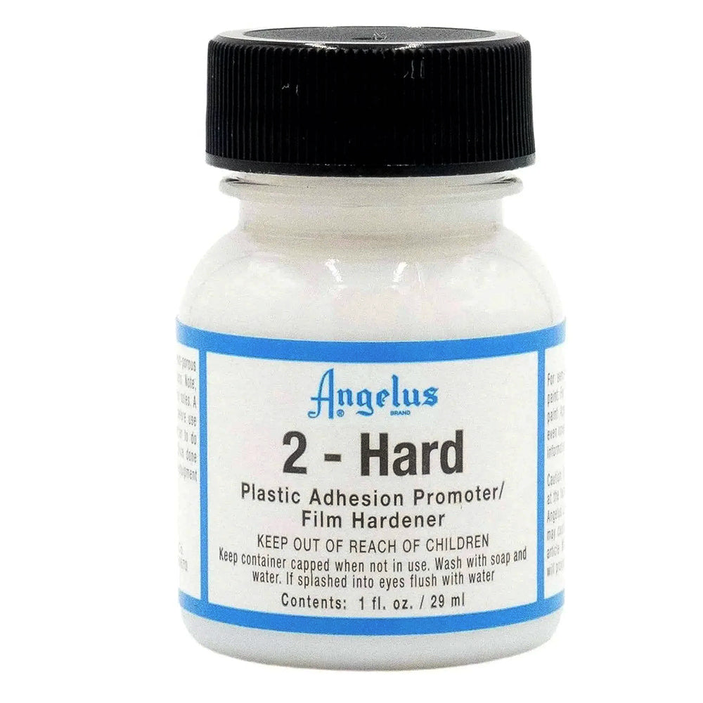 Angelus 2-Hard Plastic Adhesion Promoter Film Hardener Additive for Acrylic Leather Paint Durable Finish Flexible Coating 1oz