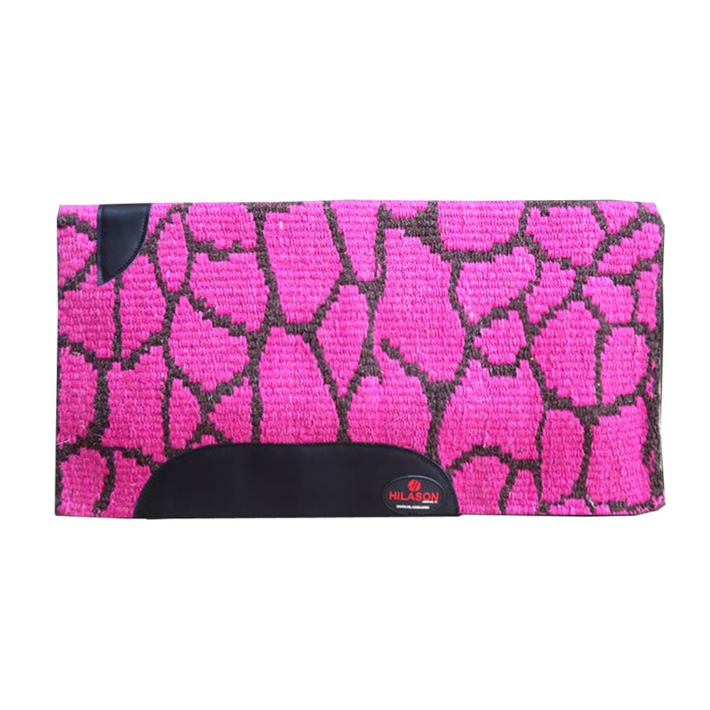 Hilason Horse Western Saddle Blanket New Zealand Wool Pink