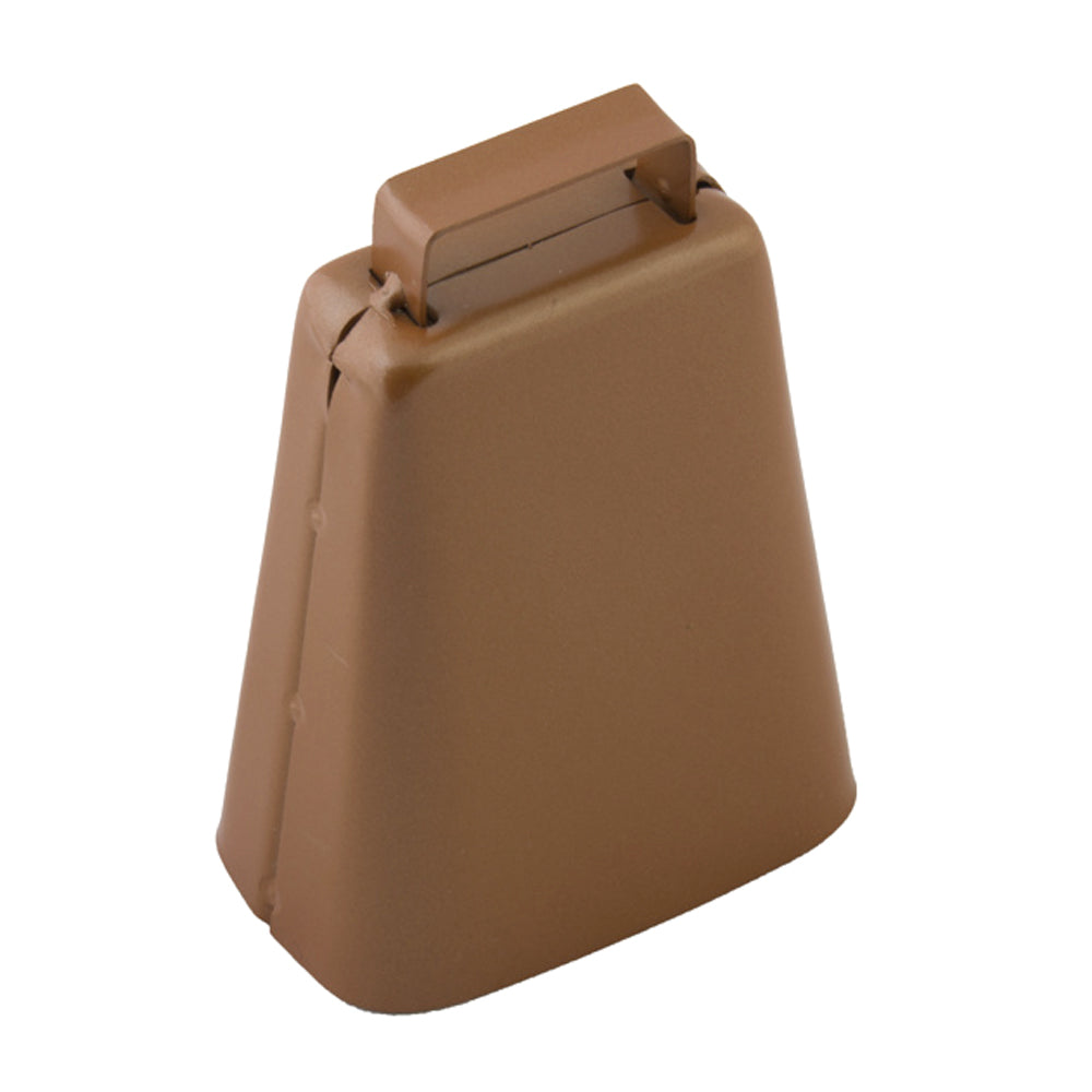 HILASON 5-1/2" Kentucky Cow Bell – Heavy Duty Metal Livestock Bell with Handle Brown