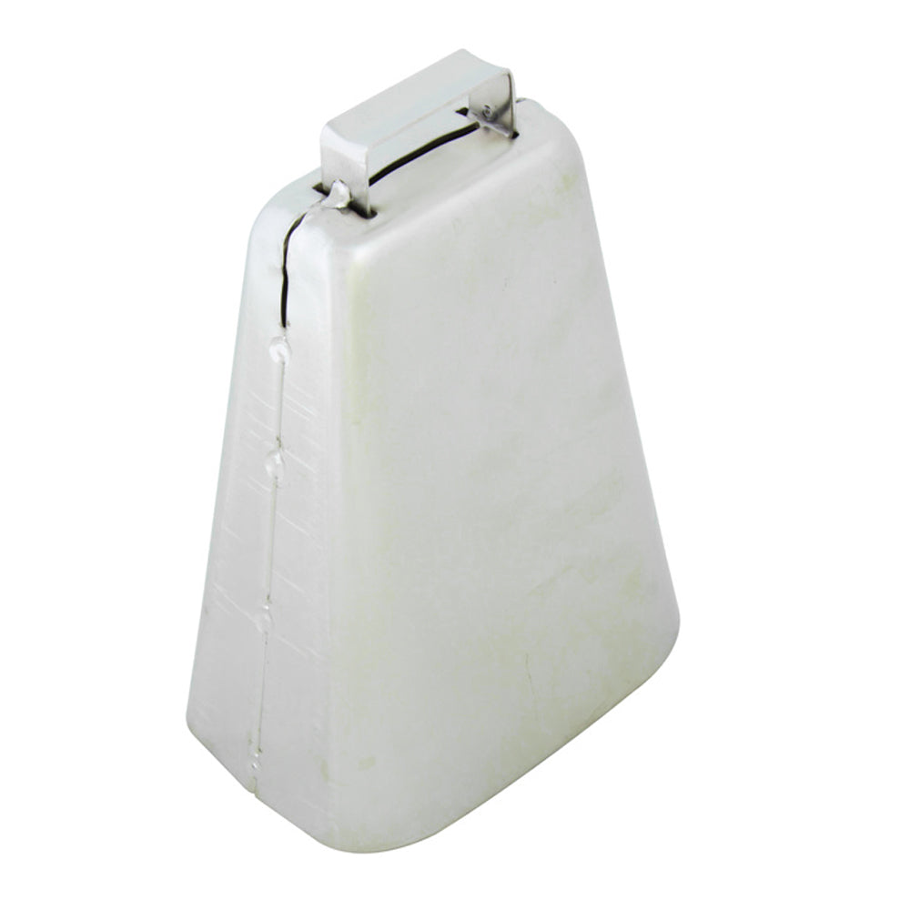 HILASON 7-1/2" Kentucky Cow Bell – Heavy Duty Nickel Plated Livestock Bell with Handle