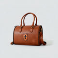 Heirloom Legacy Rodeo Genuine Leather hand tooled Tooled speedy bag w/ Classic Top Handle Satchel