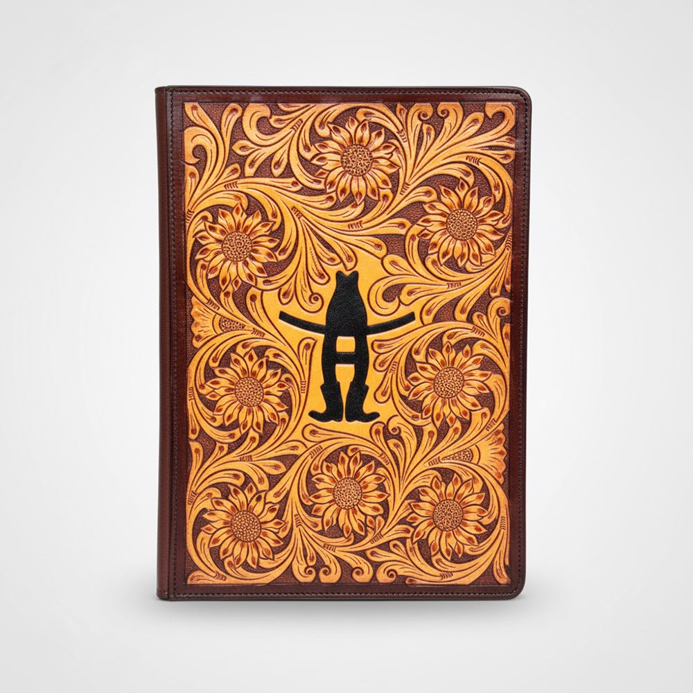 Legacy Rodeo Hand-Tooled Genuine Leather Portfolio Organizer | Houston Livestock Show and Rodeo