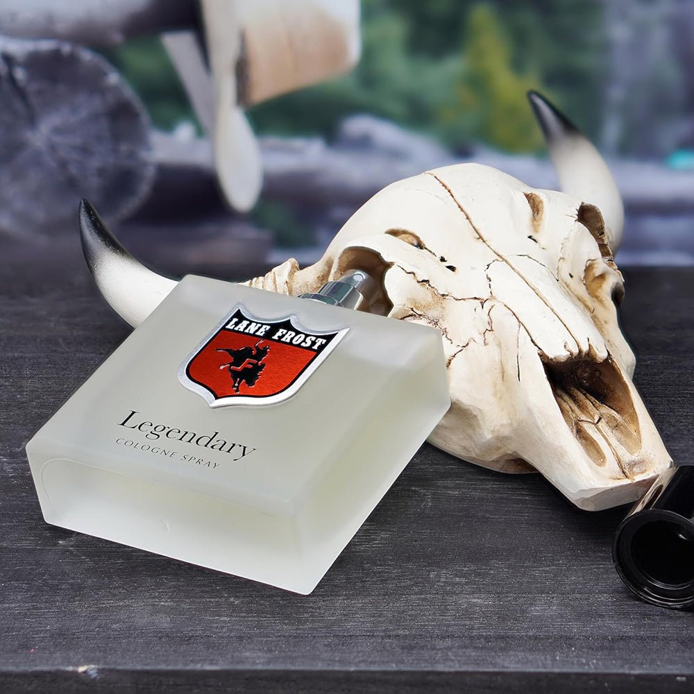 Lane Frost Legendary Frosted Cologne for Men Fresh Western Fragrance with Citrus & Woodsy Notes, Long-Lasting Masculine Scent