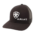 M&F Western Black Mesh Cap – Decorative Eyelet Embroidery, Adjustable 7-Snap Closure, Breathable Back Design