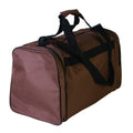 HILASON Large Duffle Bag Brown with Black Trim – Travel Gym Sports Bag 20.5" x 10.5" x 12" Heavy Duty Carry Bag