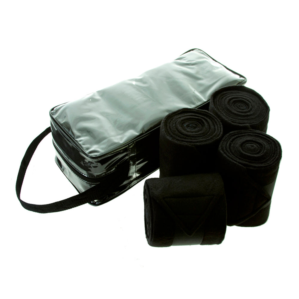 HILASON Premium Horse Polo Wraps Protective Leg Bandages High-Elasticity Polar Fleece Wraps with Secure Hook & Loop Closure