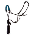 HILASON Pony Rope Halter with Braided Noseband & 7ft Lead Rope Heavy-Duty Poly Training Halter for Ponies and Small Breeds