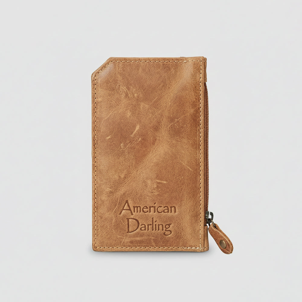 Sandy Rodeo Genuine Hair On Leather Card Holder | Houston Livestock Show and Rodeo