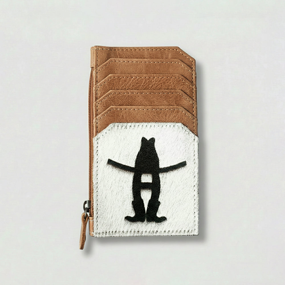 Sandy Rodeo Genuine Hair On Leather Card Holder | Houston Livestock Show and Rodeo